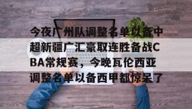 爱游戏中国-包含今夜广州队调整名单以备中超新疆广汇豪取连胜备战CBA常规赛，今晚瓦伦西亚调整名单以备西甲都惊呆了的词条